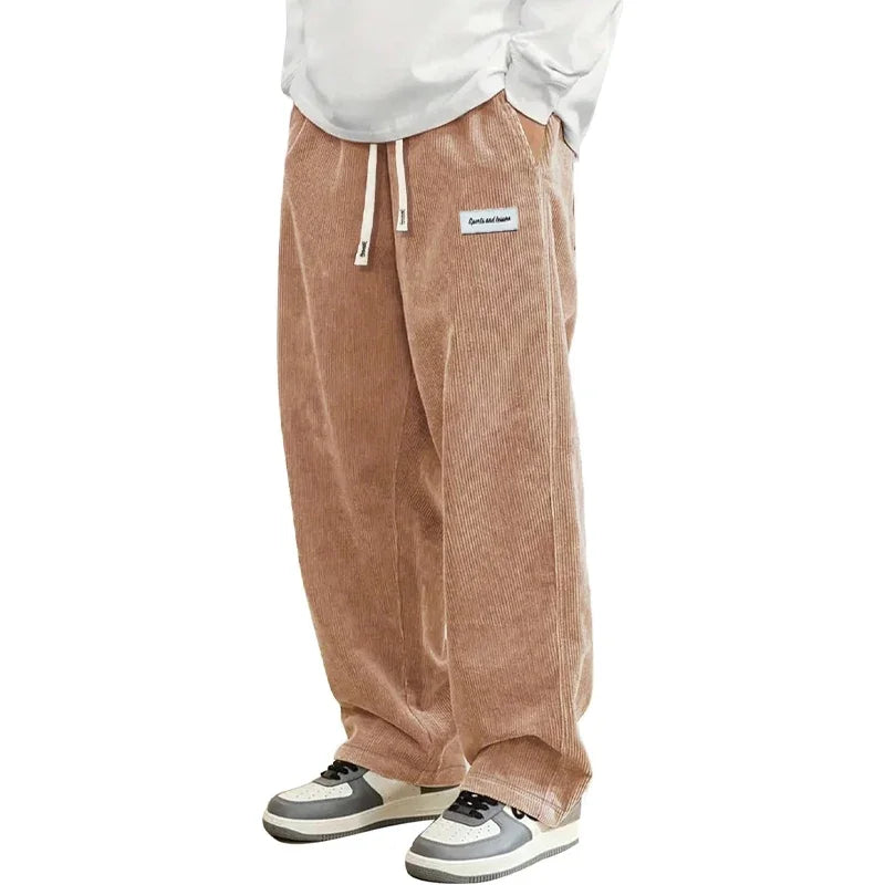 Calça Corduroy Baggy Streetwear