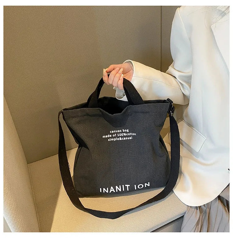 Bolsa Transversal em Lona Estilo Utilitário