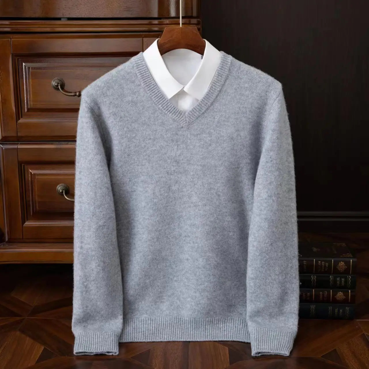 Suéter Merino Wool V-Neck
