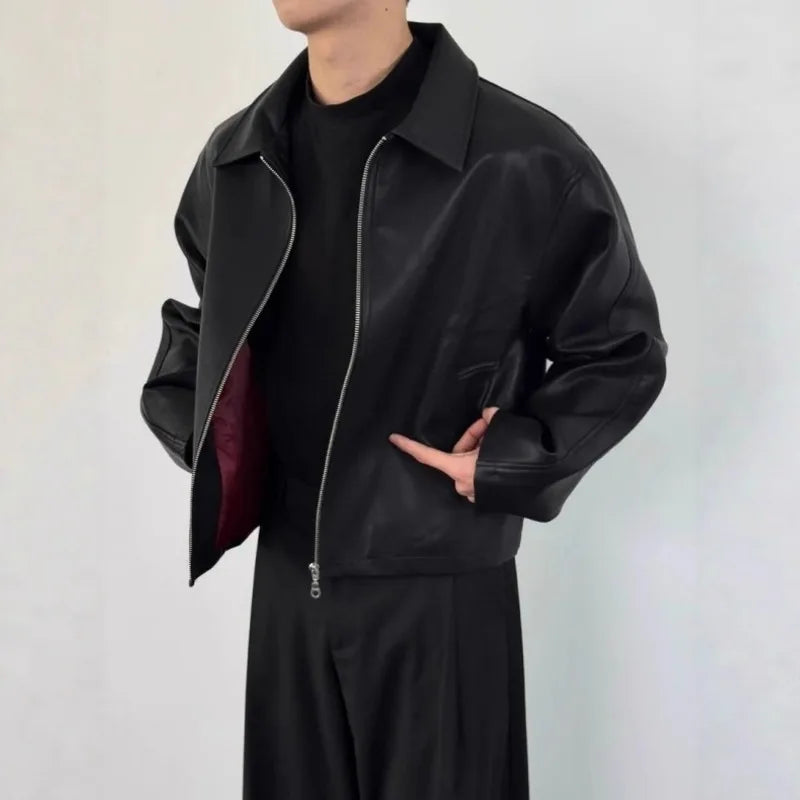 Jaqueta Couro American High Street — Gola Virada Masculina