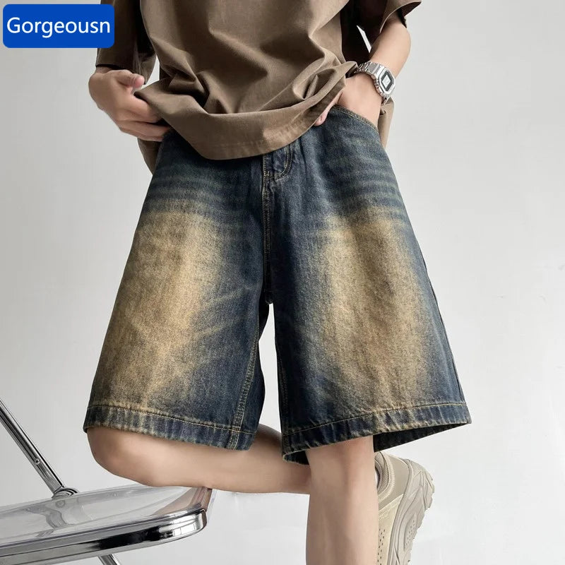 Shorts Jorts Washed Distressed Desgastado Y2K