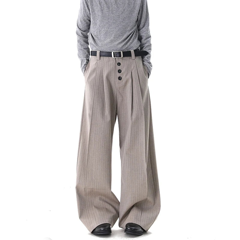 Calça Wide Leg Triple Button