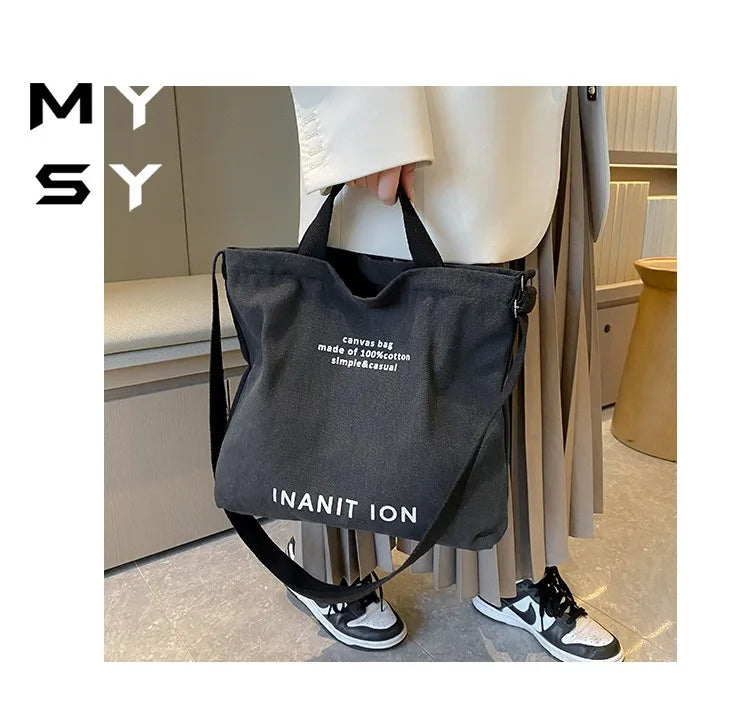 Bolsa Transversal em Lona Estilo Utilitário