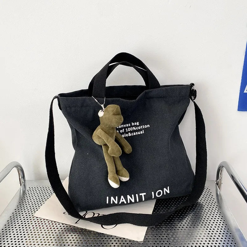 Bolsa Transversal em Lona Estilo Utilitário