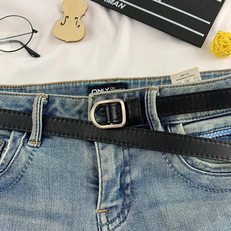 Cinto Fino Minimalista Casual Coreano