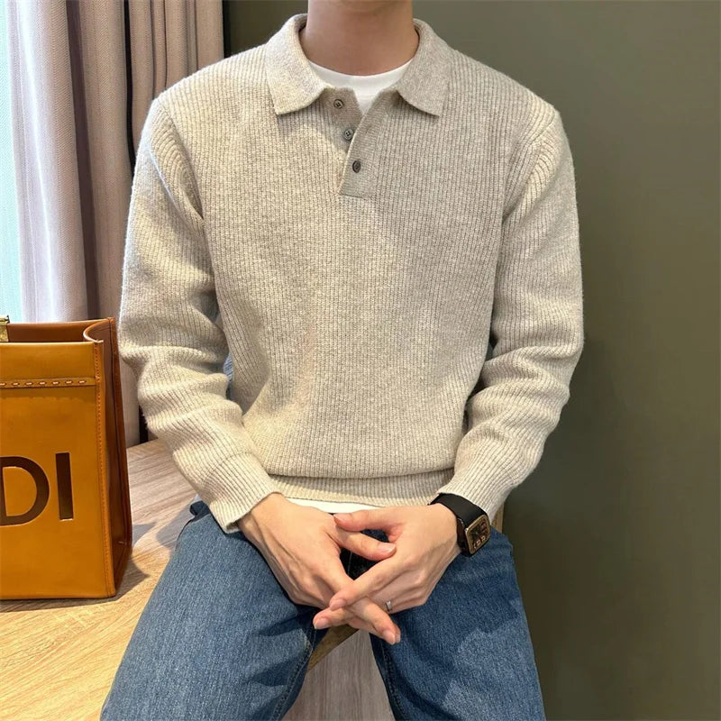 Suéter Polo Tricot Minimalista
