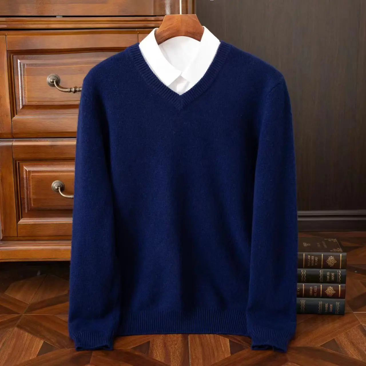 Suéter Merino Wool V-Neck