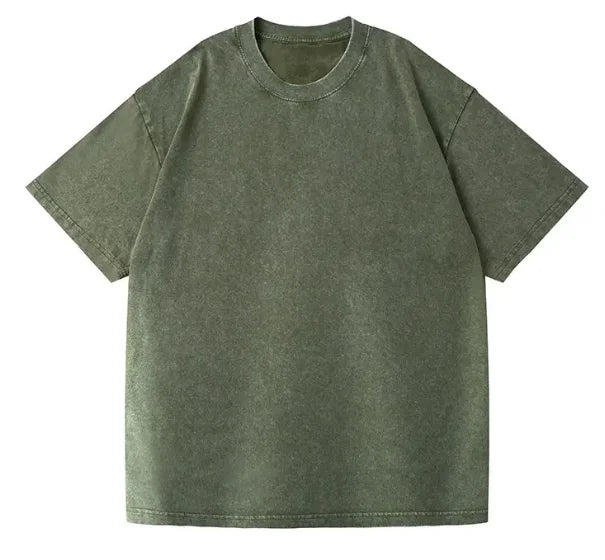 Camiseta Vintage Acid Wash 350gsm