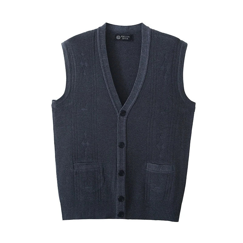 Colete Knit Single-Breasted
