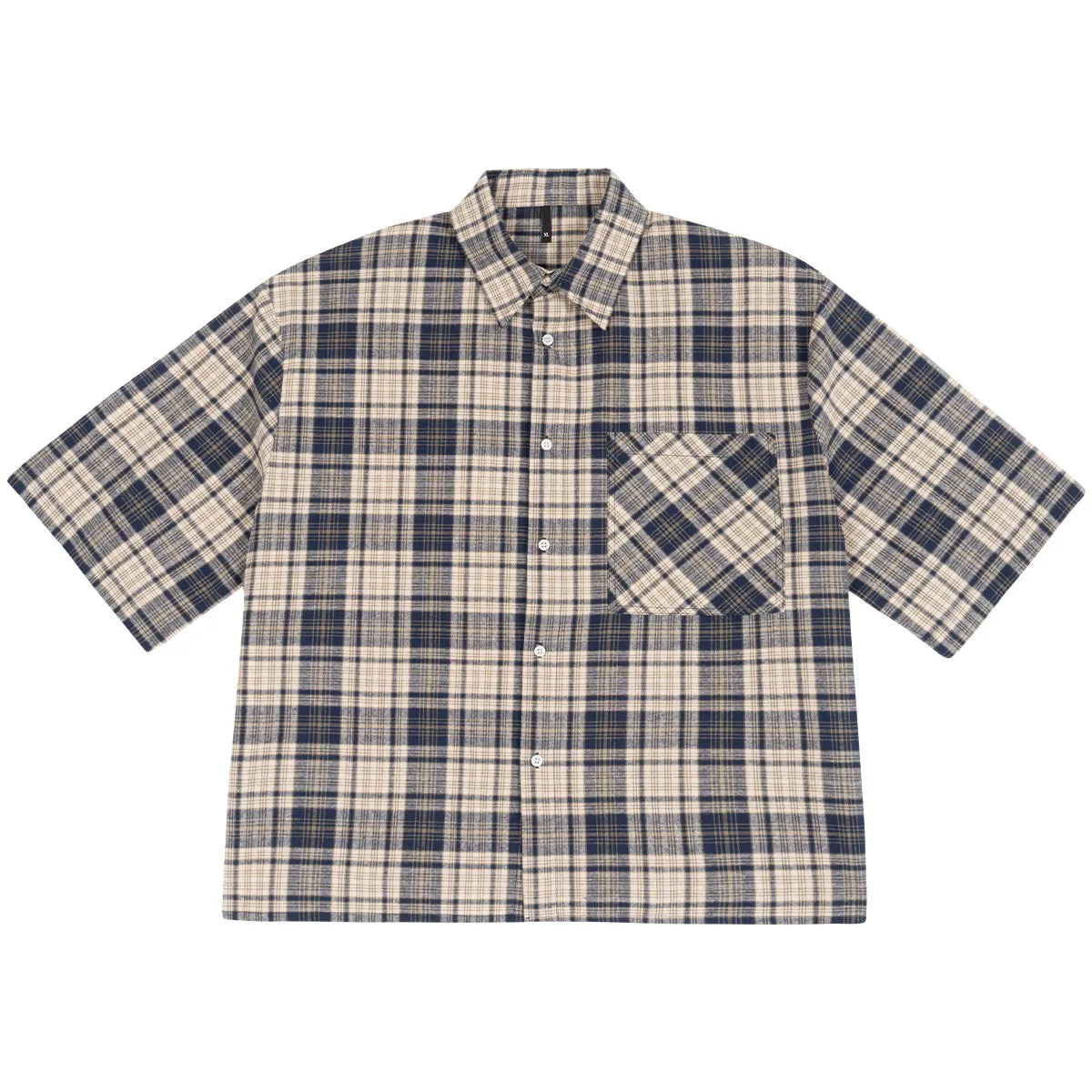 Camisa Xadrez Cropped 100% Algodão