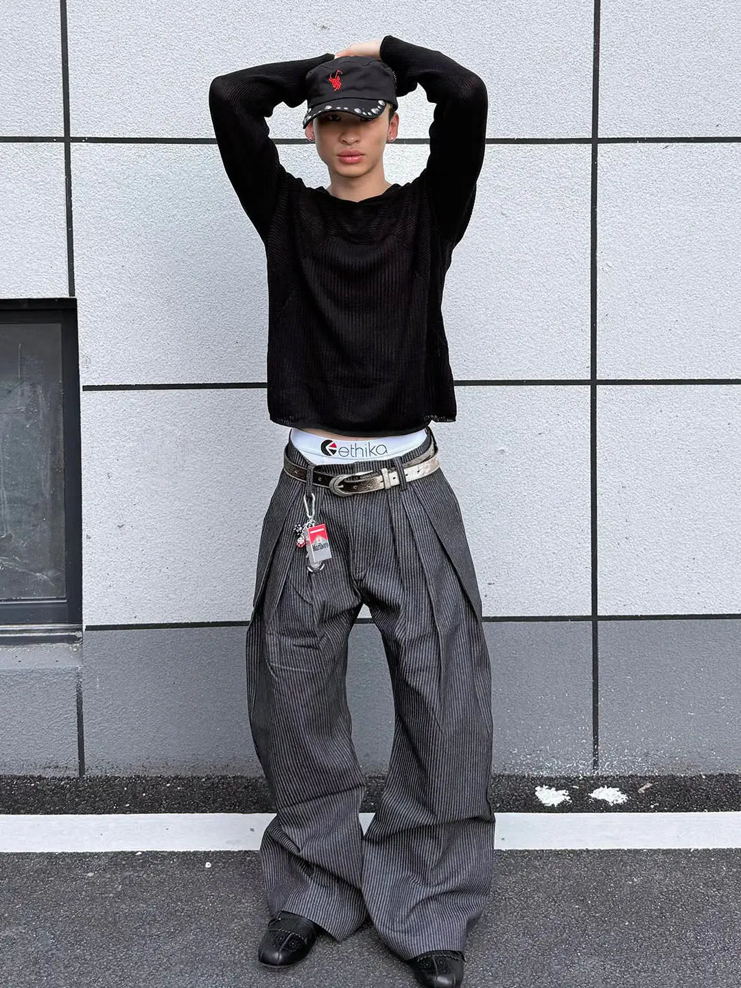 Calça Wide Leg Casual American Vintage