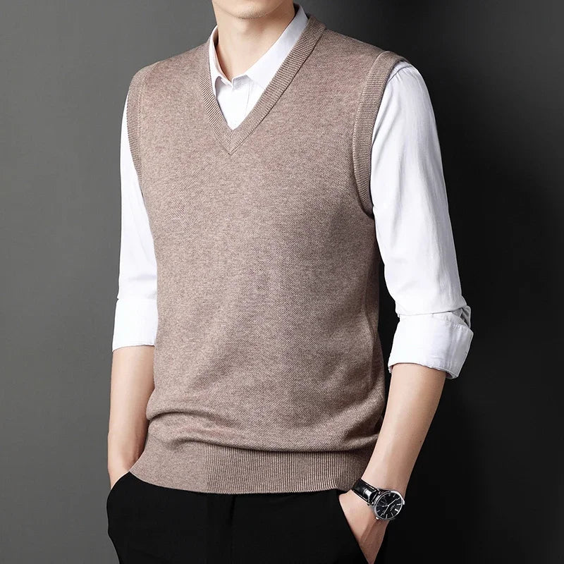 Colete Knit V-Neck Casual