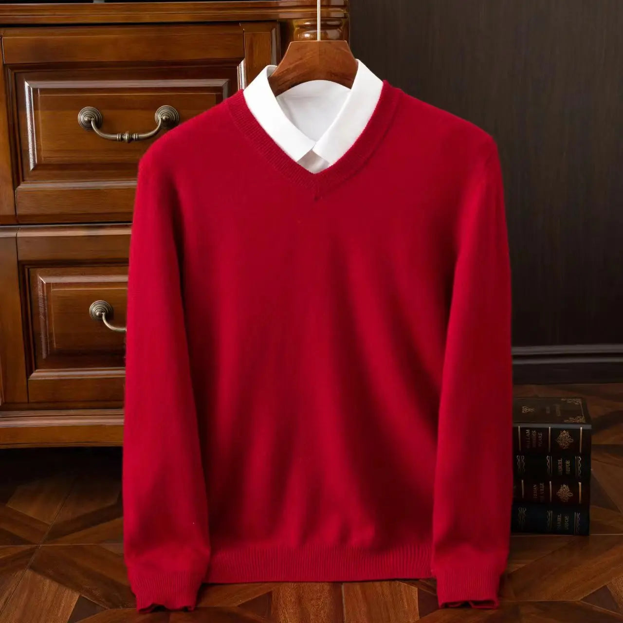 Suéter Merino Wool V-Neck