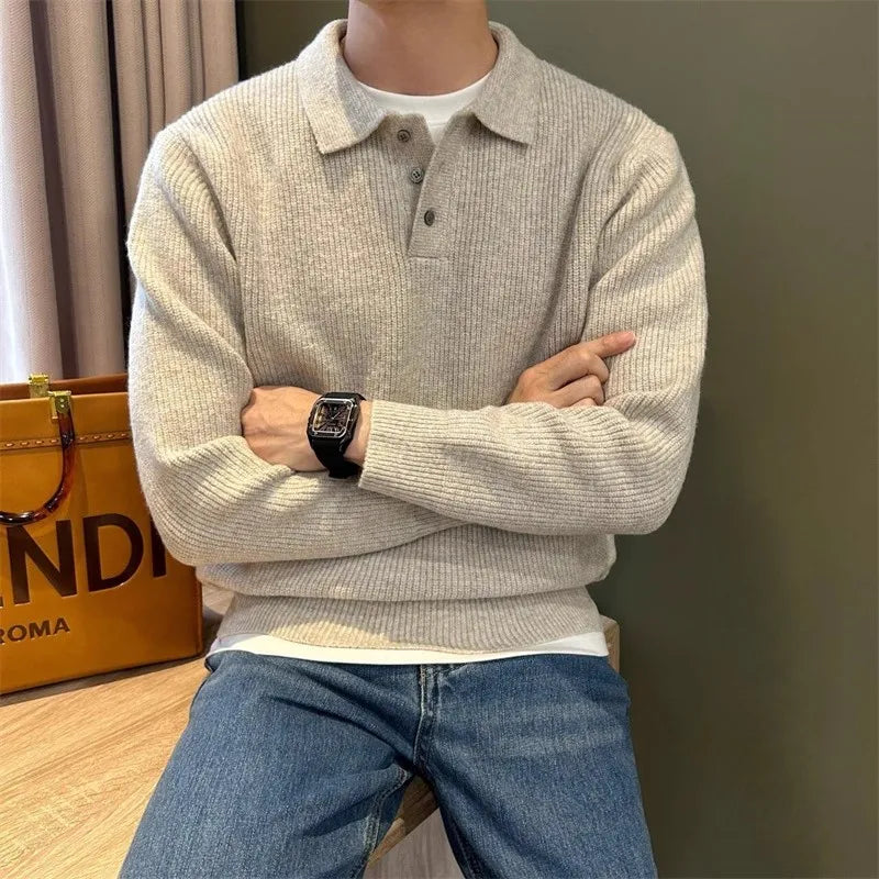 Suéter Polo Tricot Minimalista