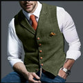 Colete Social Tweed Herringbone Slim