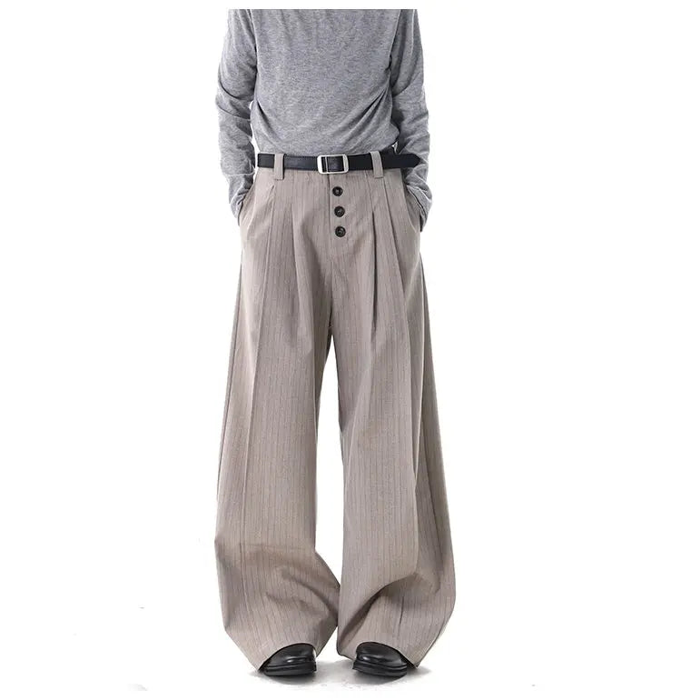 Calça Wide Leg Triple Button