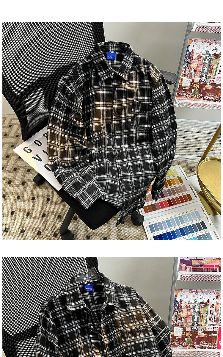 Camisa Xadrez Vintage Sobrecamisa