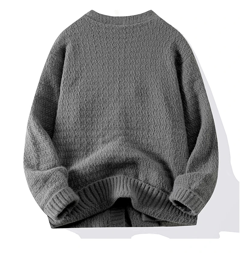 Cardigan Tricot com Botões Streetwear