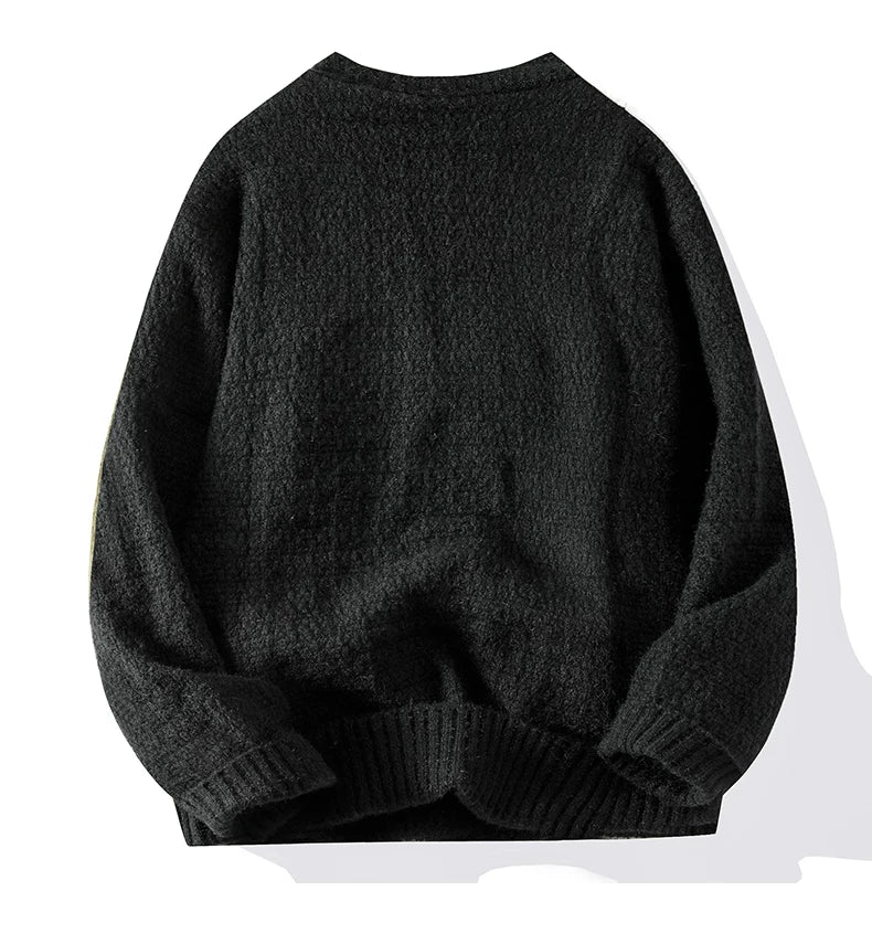 Cardigan Tricot com Botões Streetwear