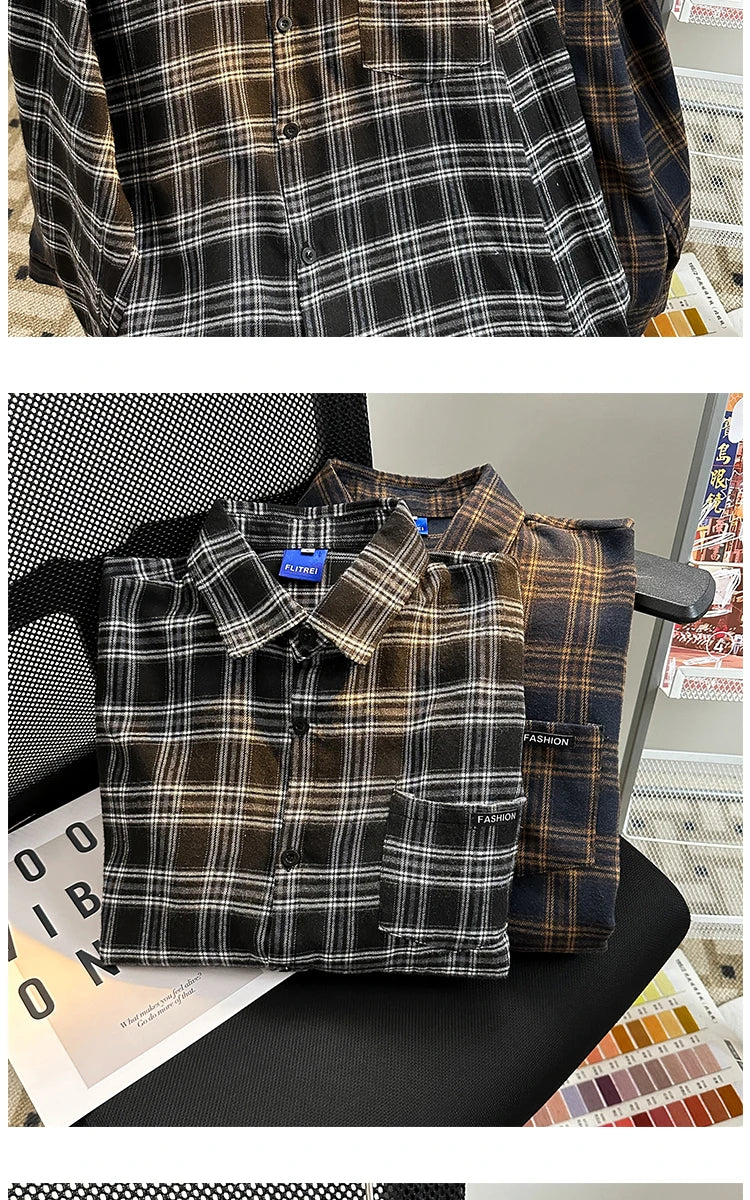 Camisa Xadrez Vintage Sobrecamisa