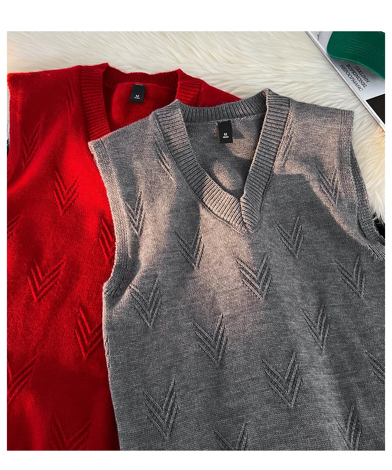 Colete Jacquard Tricot Gola V