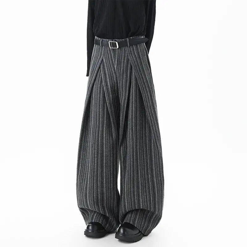 Calça Oversized Urban Woolen Listrada