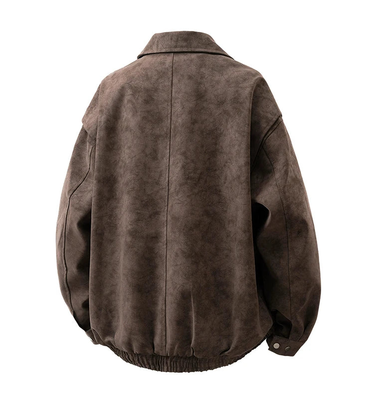 Jaqueta Couro Oversized Casual