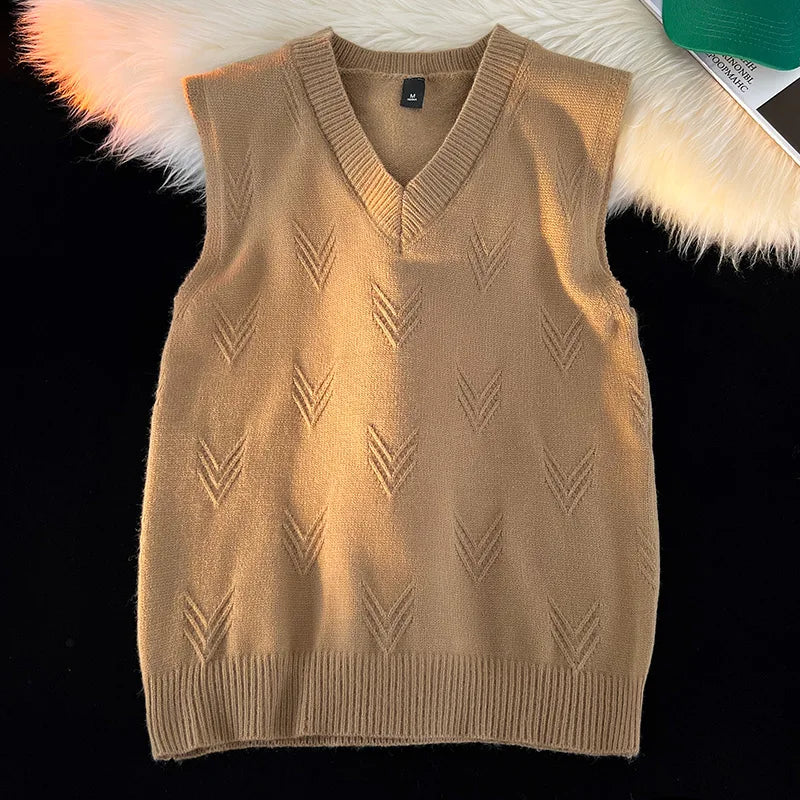 Colete Jacquard Tricot Gola V