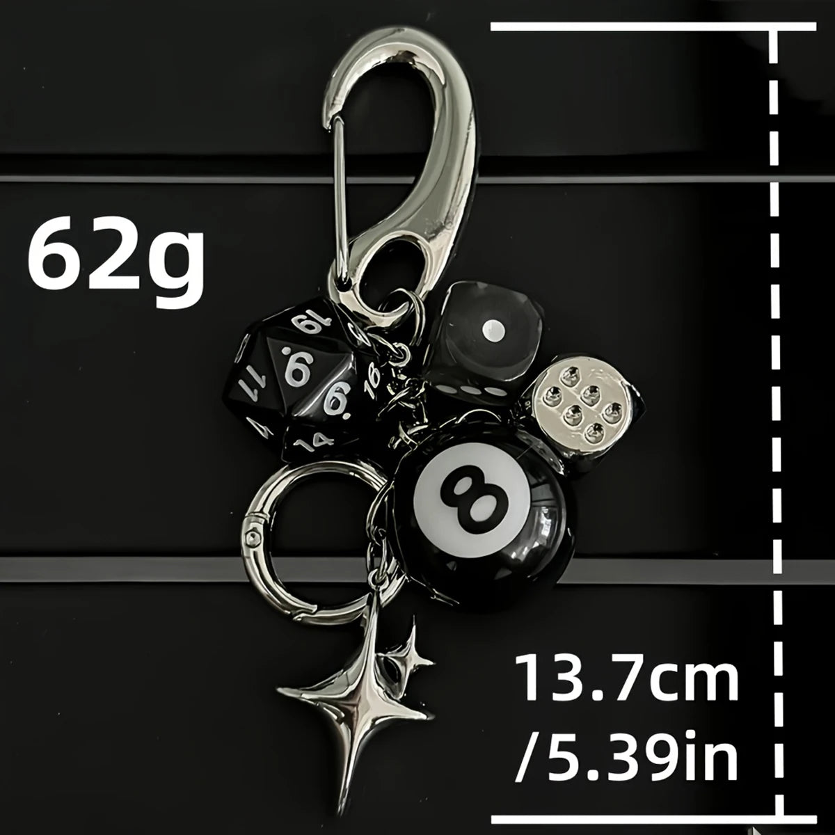 Pingente Streetwear 8-Ball