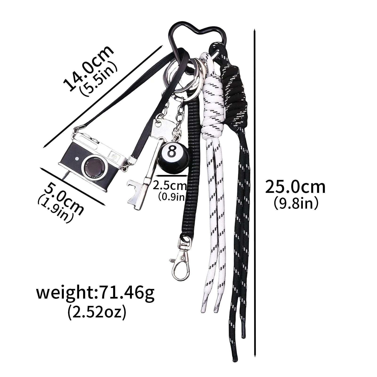 Chaveiro Streetwear Rope com Pingentes