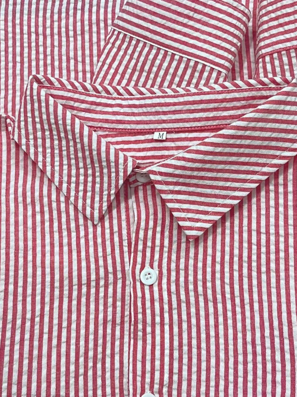 Camisa Listrada Manga Longa Loose Casual