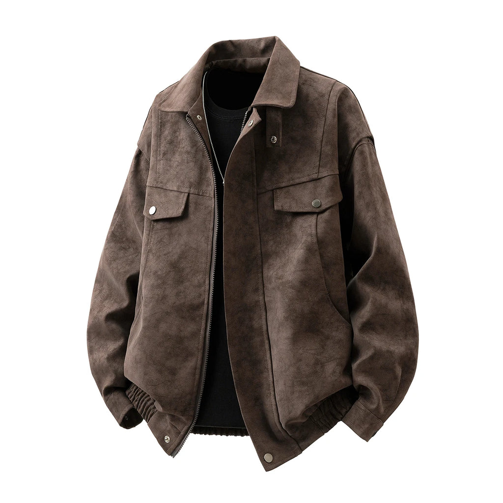 Jaqueta Couro Oversized Casual