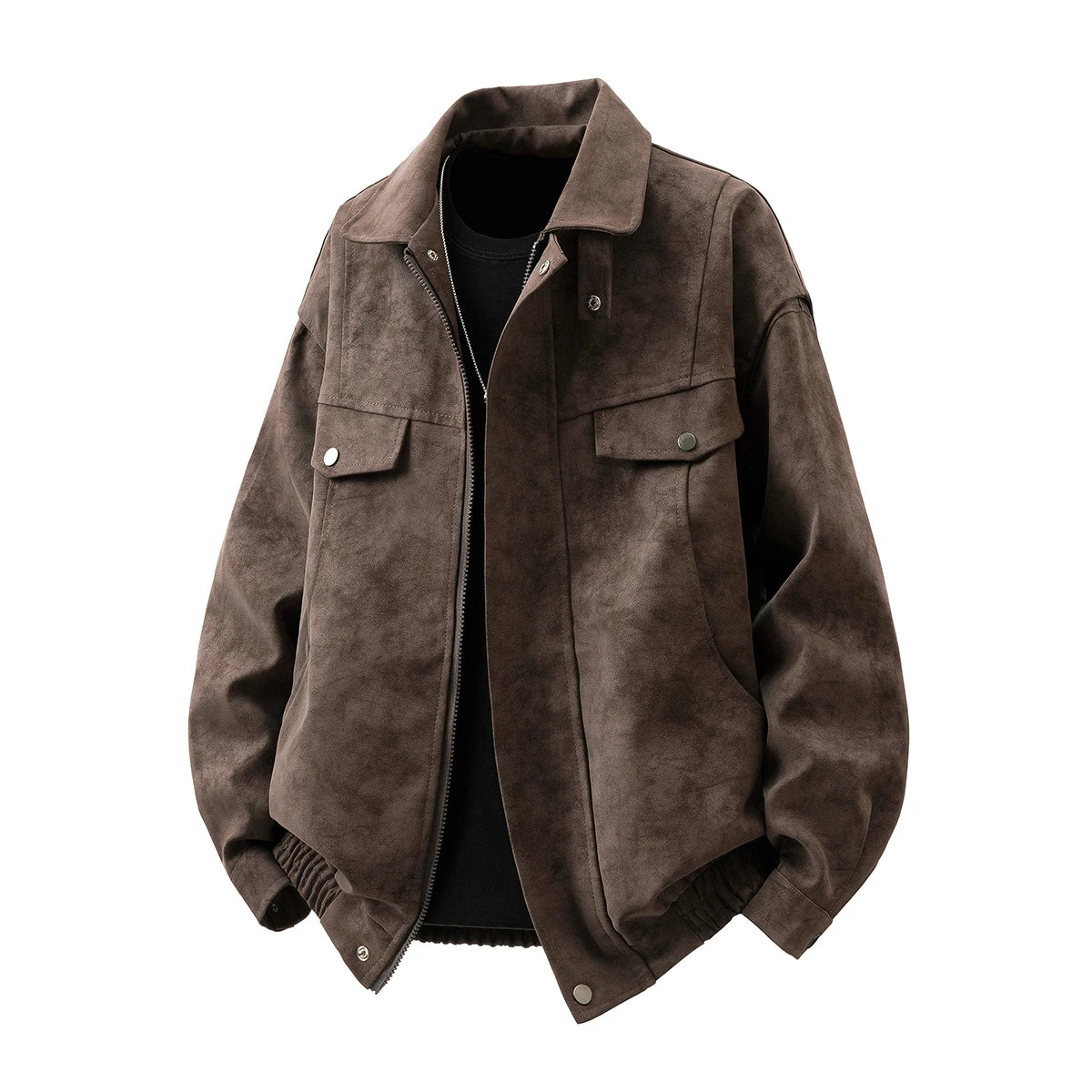 Jaqueta Couro Oversized Casual