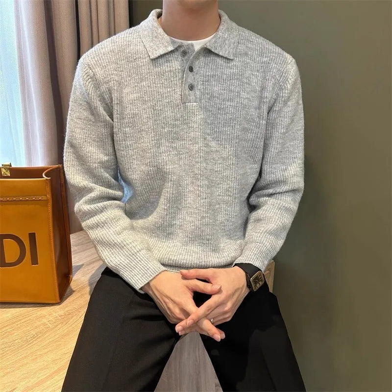 Suéter Polo Tricot Minimalista