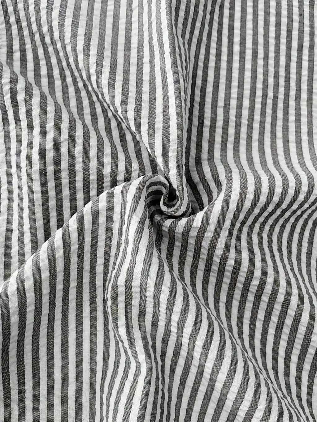 Camisa Listrada Manga Longa Loose Casual