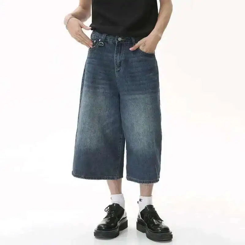 Shorts Jorts Jeans Korean Wide Leg