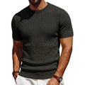Camiseta Knit Pullover Manga Curta