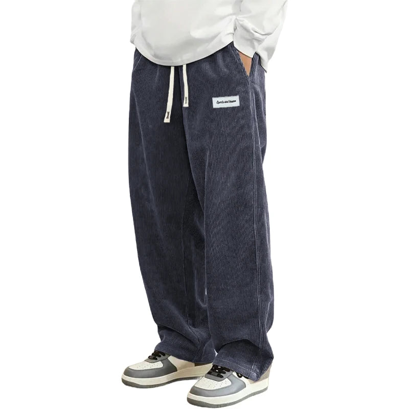 Calça Corduroy Baggy Streetwear
