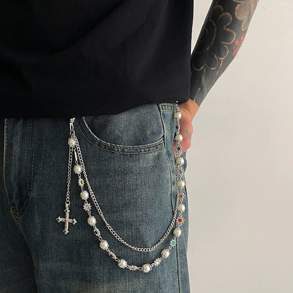 Corrente Calça Pérola Punk HipHop