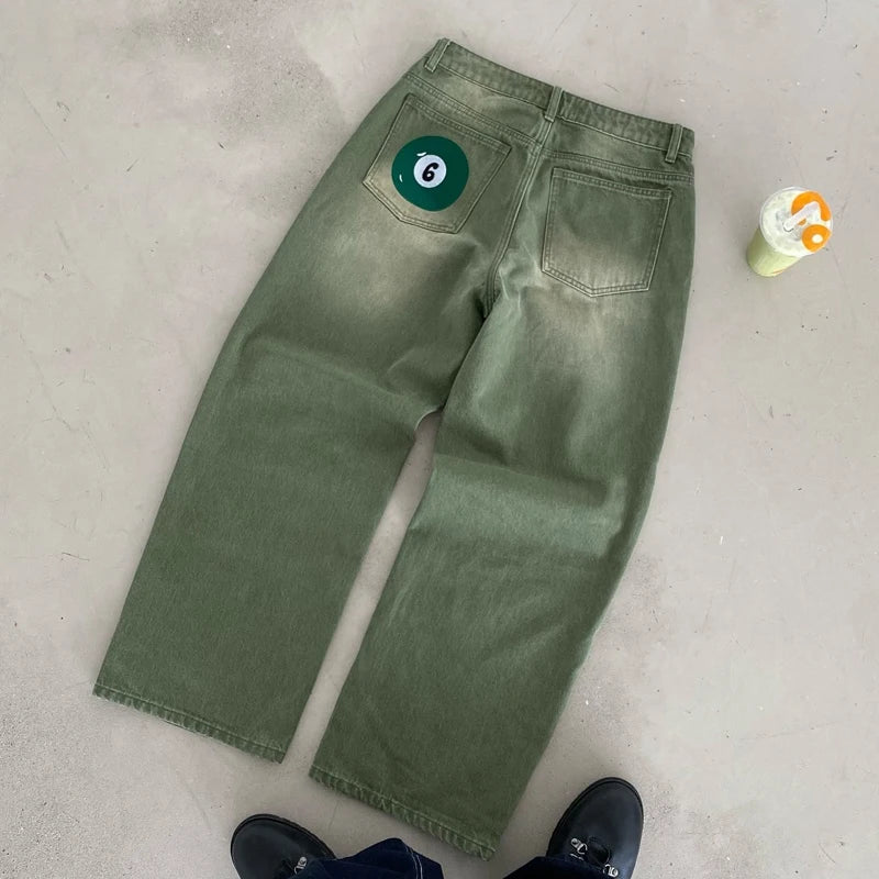 Jeans Y2K Matcha Bordado Unissex