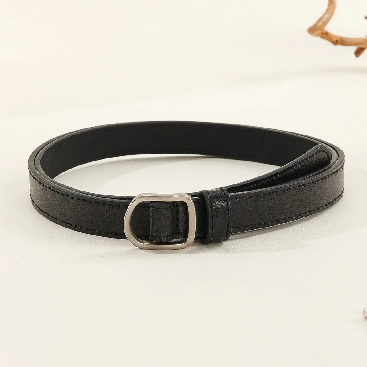 Cinto Fino Minimalista Casual Coreano