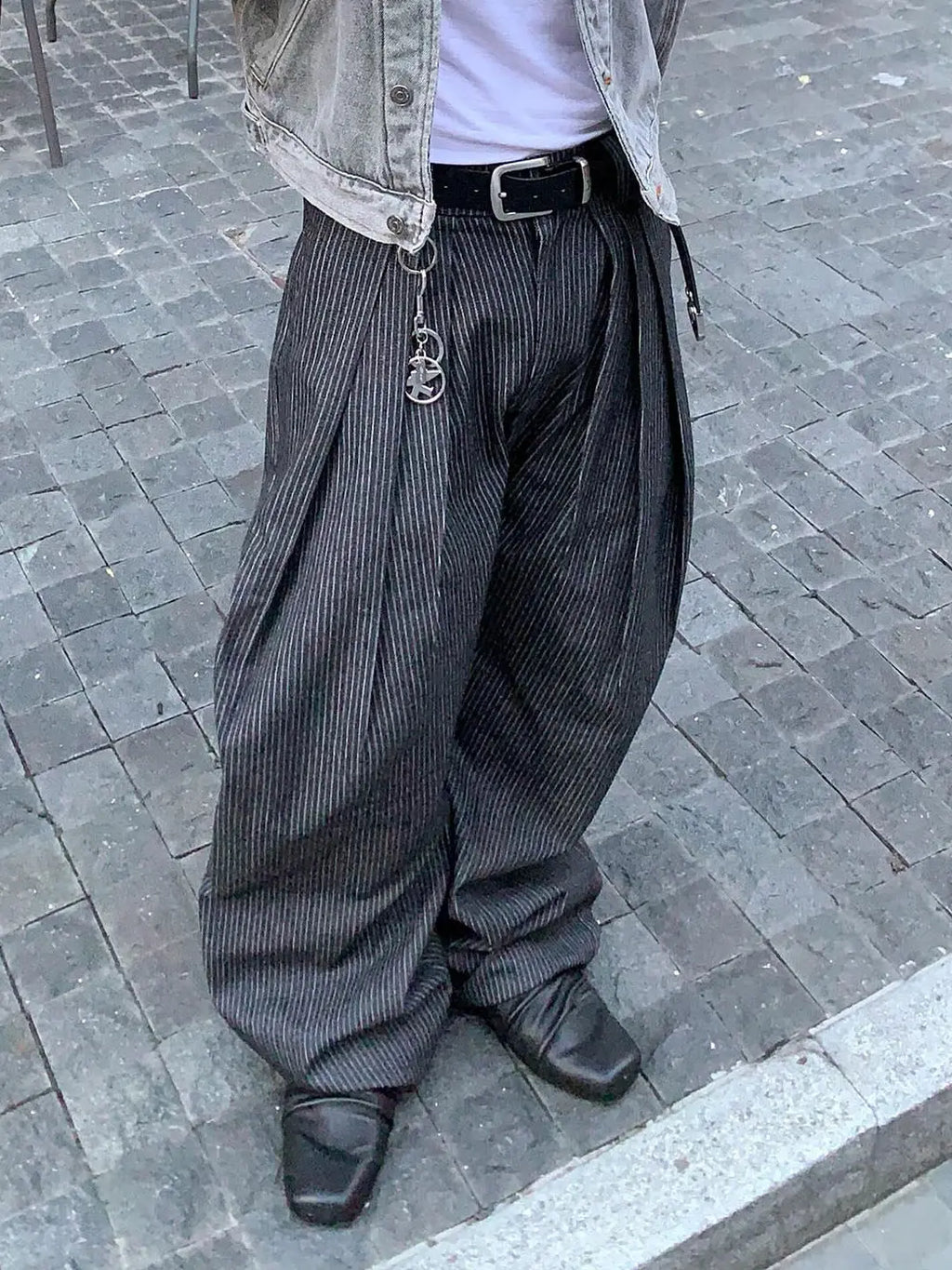 Calça Wide Leg Casual American Vintage