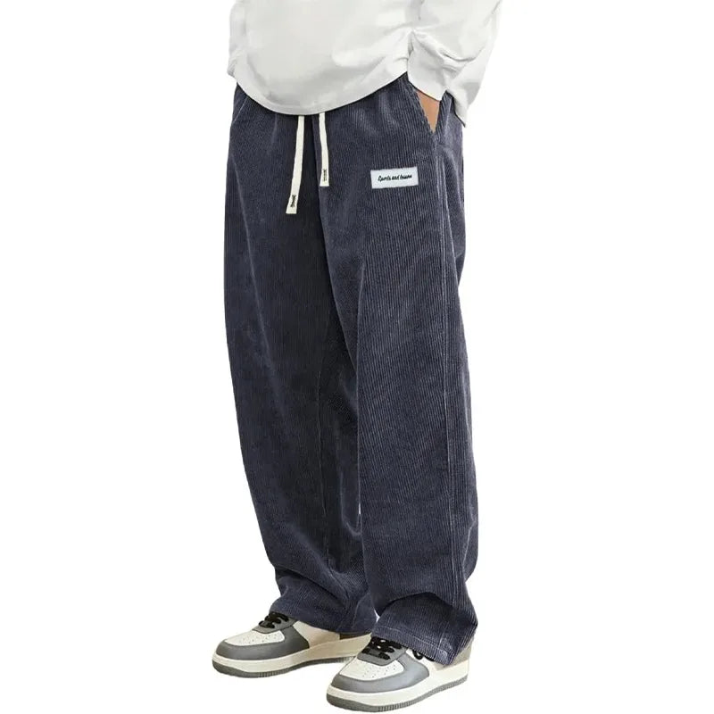 Calça Corduroy Baggy Streetwear