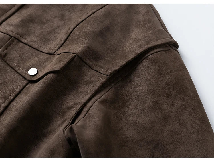 Jaqueta Couro Oversized Casual