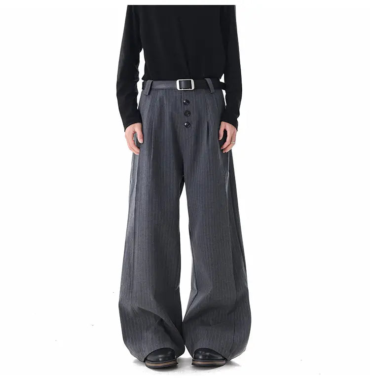 Calça Wide Leg Triple Button