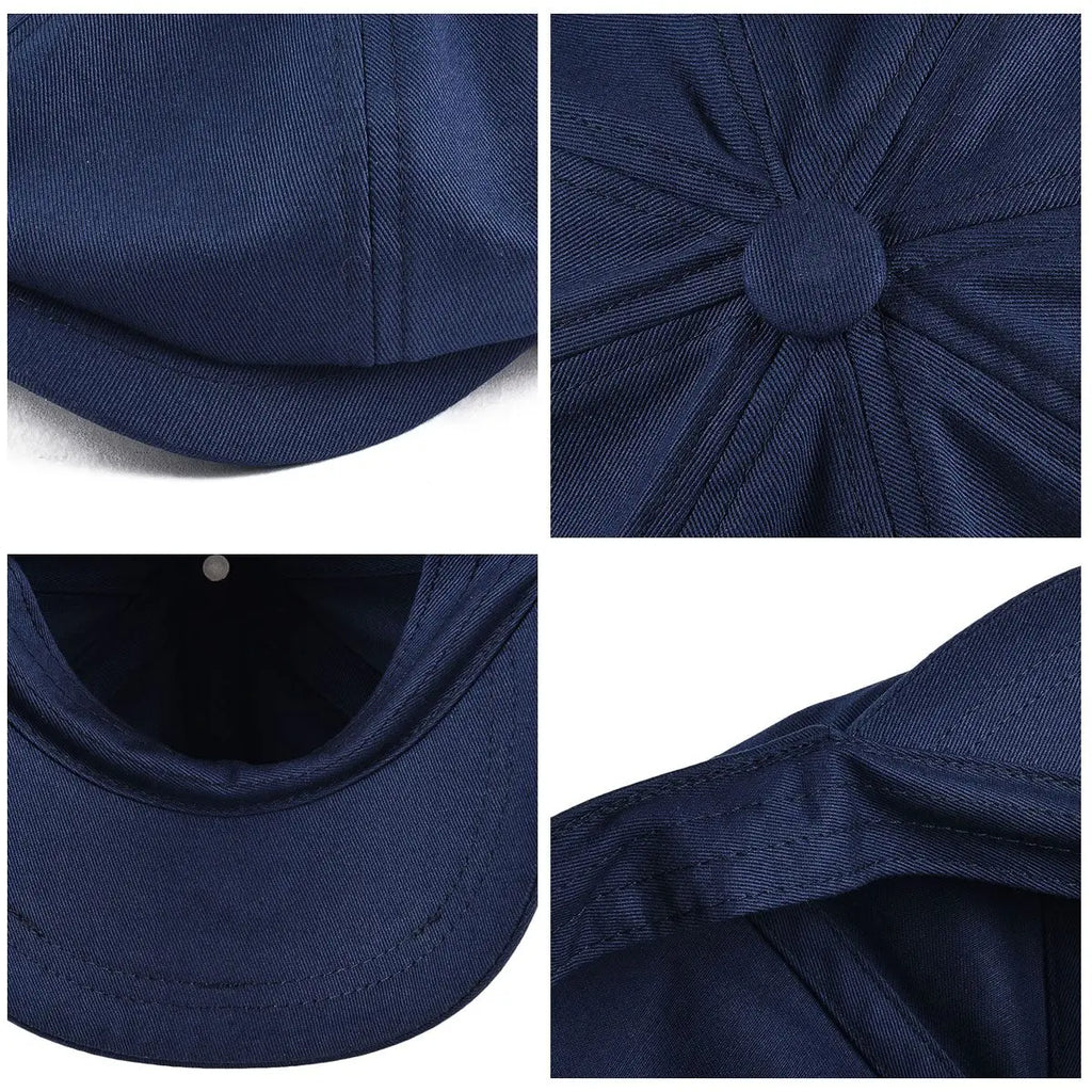 Boné Newsboy Twill 8 Painéis Retrô