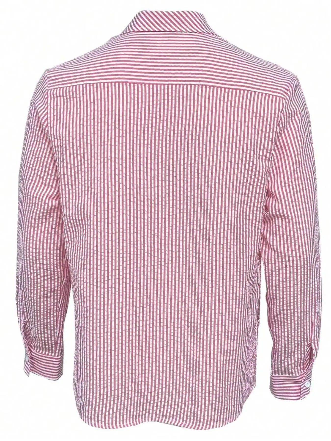 Camisa Listrada Manga Longa Loose Casual