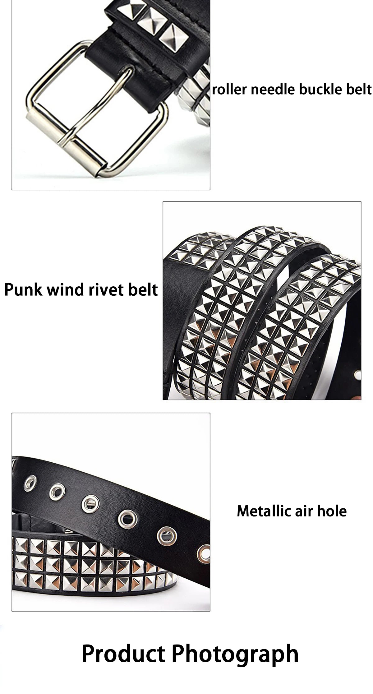 Cinto Pyramid Belt Punk Y2K