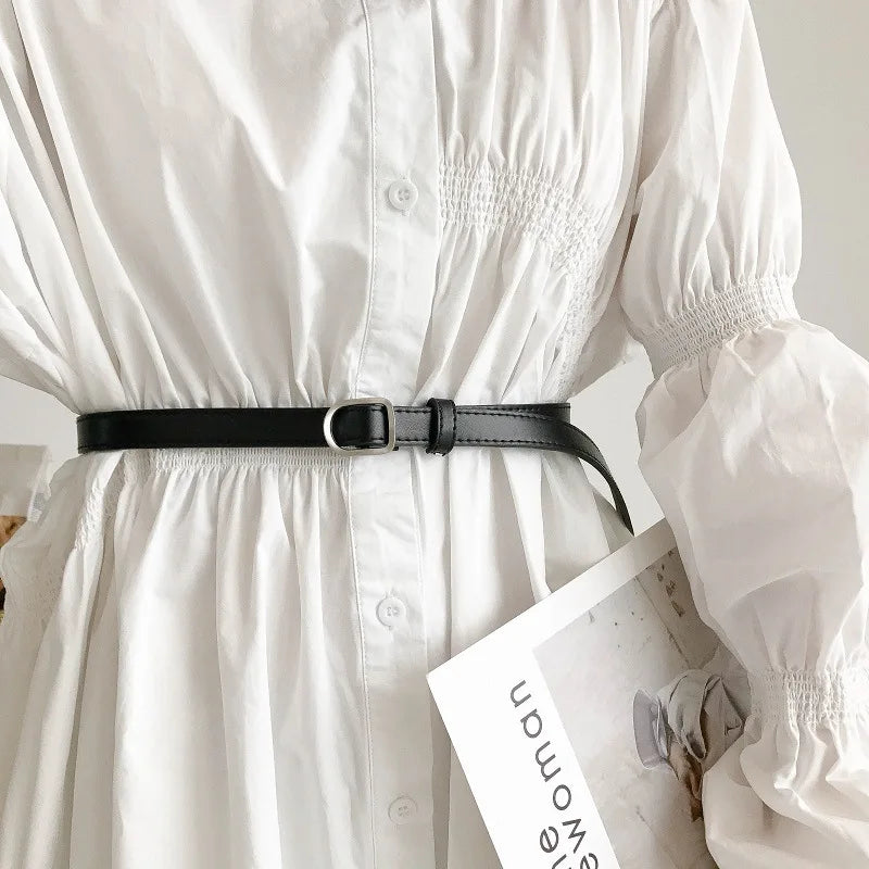 Cinto Fino Minimalista Casual Coreano