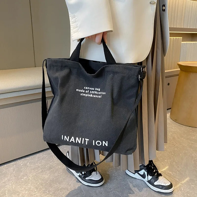 Bolsa Transversal em Lona Estilo Utilitário